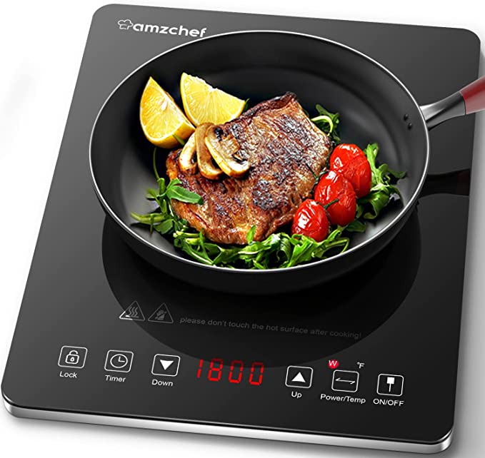 Portable Induction Cooktop AMZCHEF Induction Burner - Best Countertop Induction Burner